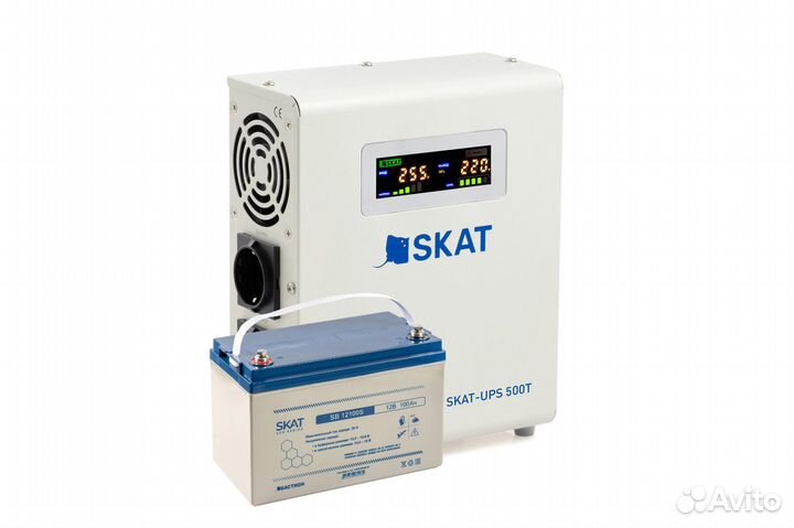 Ибп skat UPS-500T + АКБ skat SB 12100S