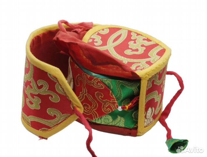 Двойной ритуальный барабан дамару 10 см