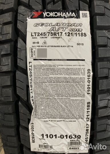 Yokohama Geolandar A/T G015 245/75 R16 121S