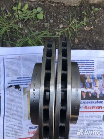 Тормозные диски вентилируемые Ваз