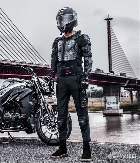 Мотоциклетная черепаха с защитой шеи