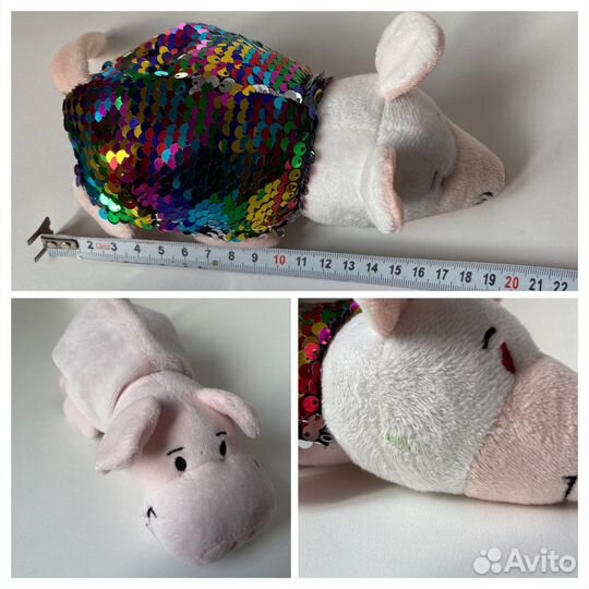 Мягкая игрушка мишка, свинка, котик, осьминог