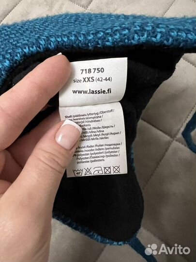 Шапка lassie 42 -44 синяя