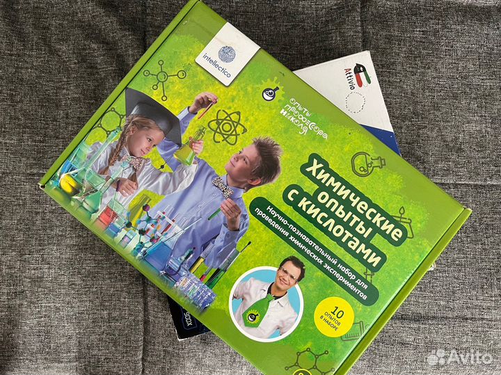 Микроскоп детский и химические опыты