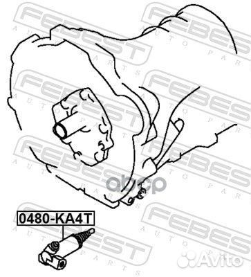 Цилиндр сцепления рабочий mitsubishi L200 KA4T