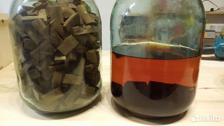 Щепа из дуба и вишни