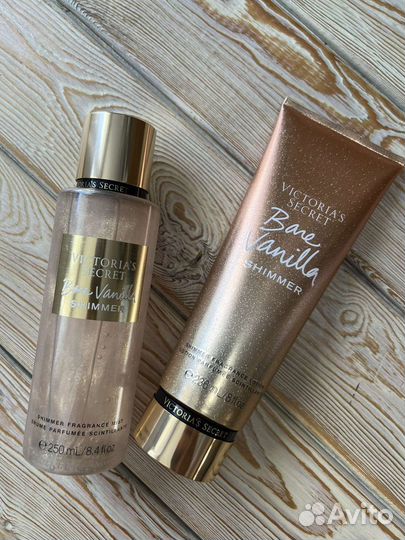 Victoria secret мист+лосьон шиммер Bare Vanilla