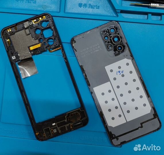 Samsung Galaxy A23 средняя часть +крышка +отпечато