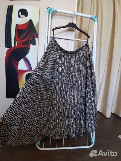 Костюм женский летний, шифон юбка и блуза 48-50