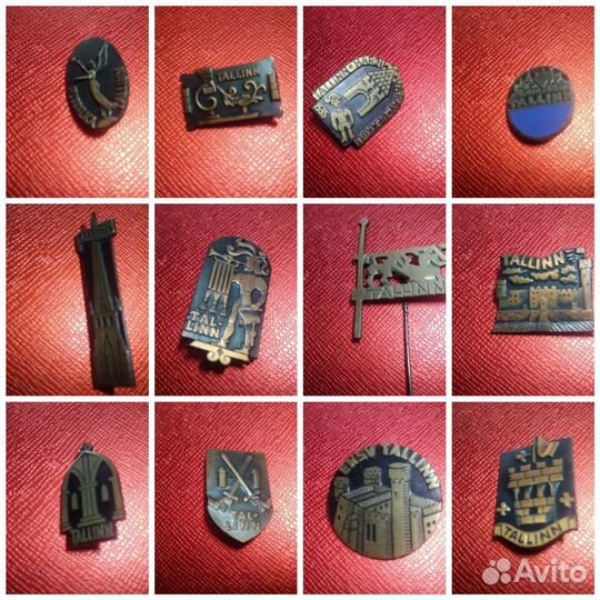 Значки СССР Монино,Коломна, Таллин
