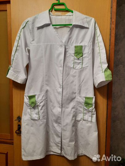 Белый медицинский халат размер 42-44