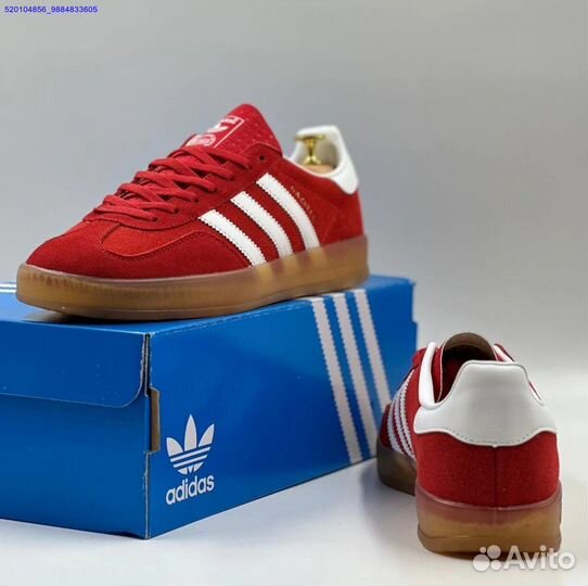 Кроссовки Adidas Gazelle Red (Арт.80000)