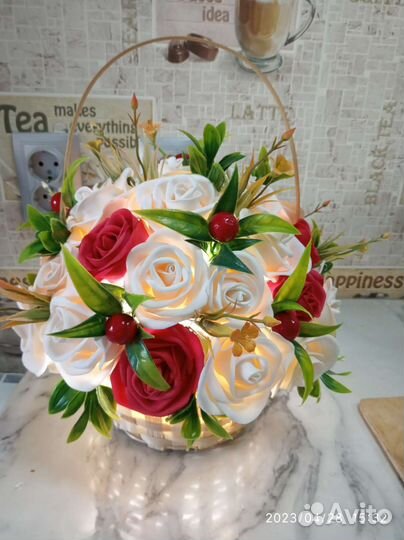 Светильник ручной работы из фоамирана