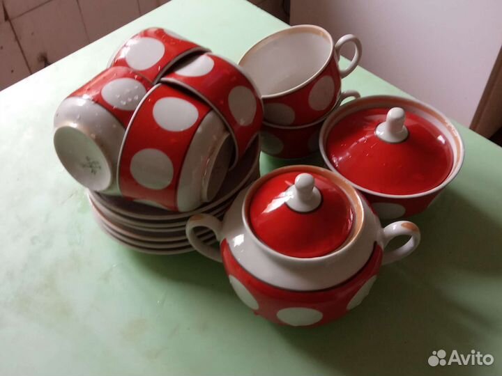 Чайный сервис СССР новый
