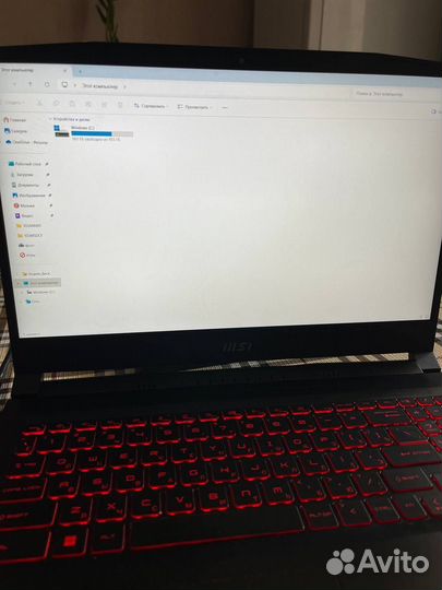 Игровой ноутбук msi katana GF66 12 UE