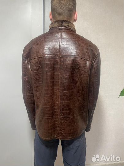 Кожаная куртка мужская 50 52 зимняя