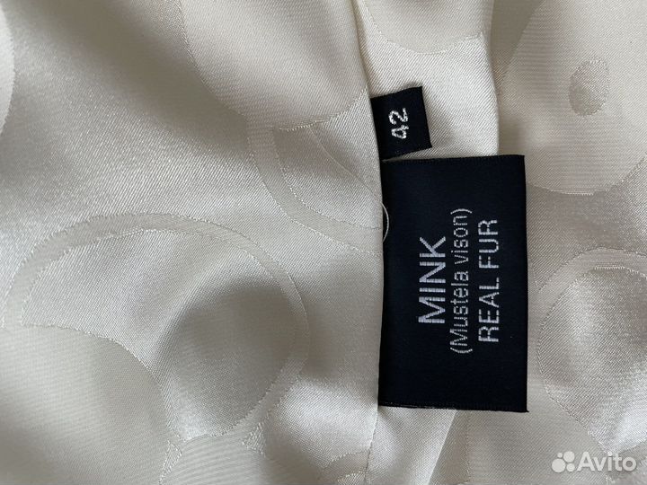 Шуба норковая с капюшоном с укороченными рукавами
