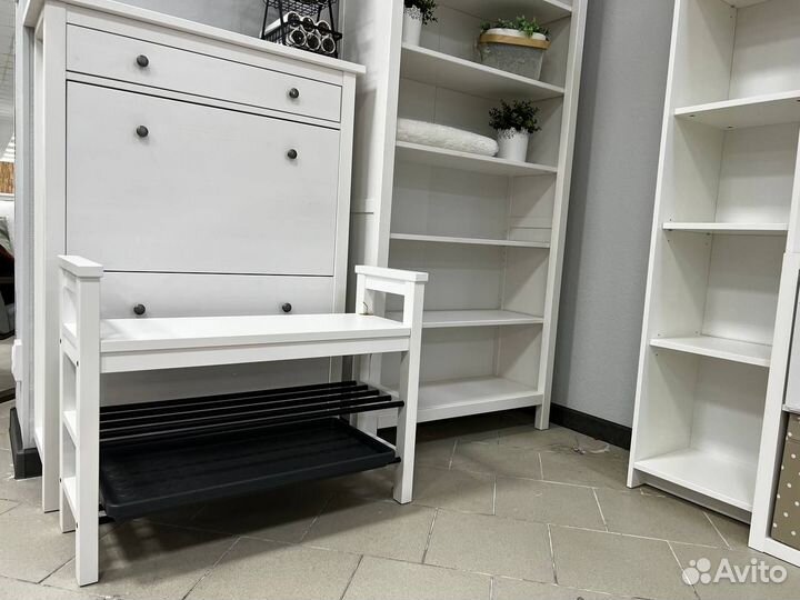 Скамья с полкой для обуви хемнэс IKEA, новая