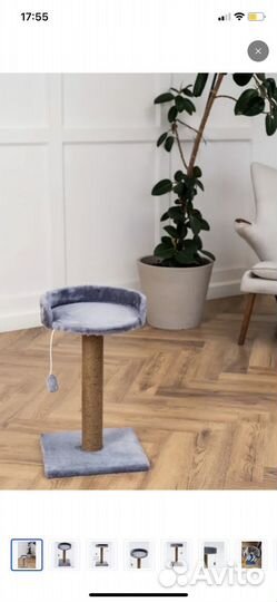 Лежанка для кошек с когтеточкой