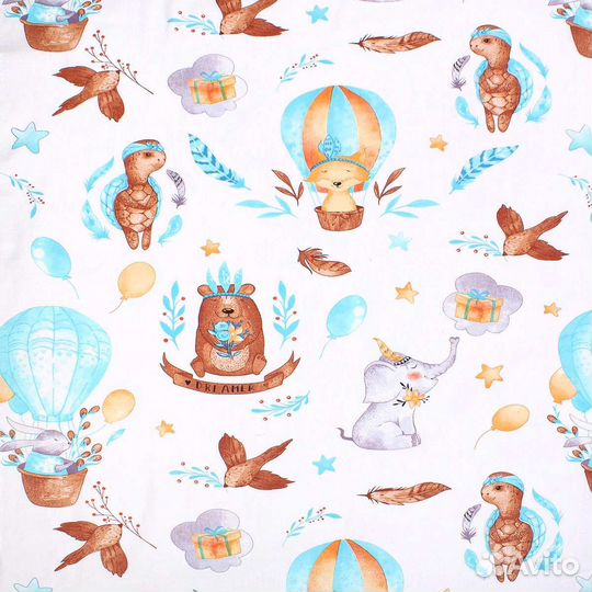 Ткань бязь детская 150 см (основа+компаньон)