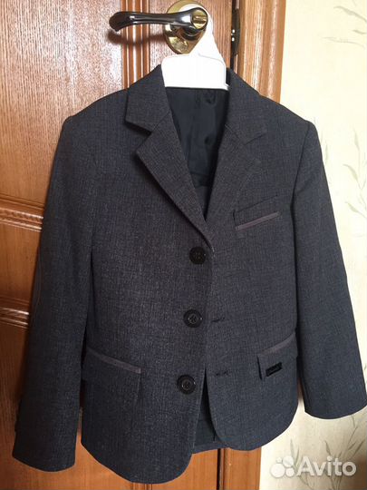 Костюм школьный тройка двое брюк