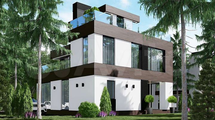 Коттедж 292,3 м² на участке 7 сот.