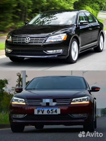 Фары комплект VW Passat b7 2010-2015 LED USA