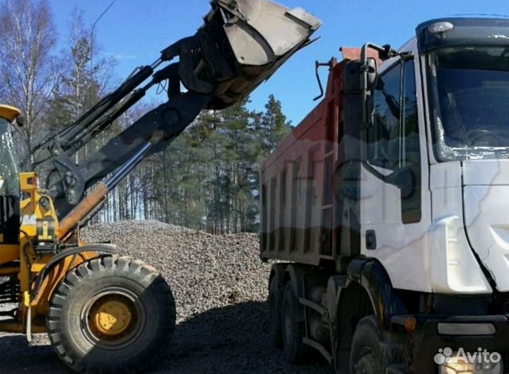 Окол бутовый камень отсев с доставкой