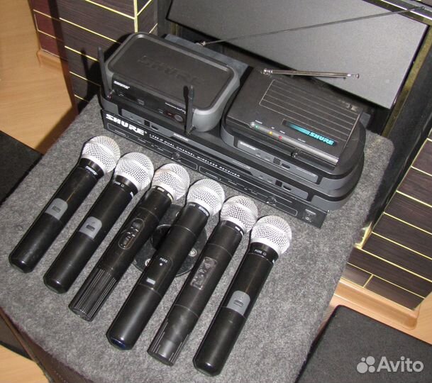 Микрофоны вокальные Shure SM/PG58 SH200 6шт радио