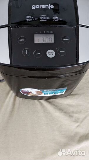 Хлебопечка gorenje BM1210BK