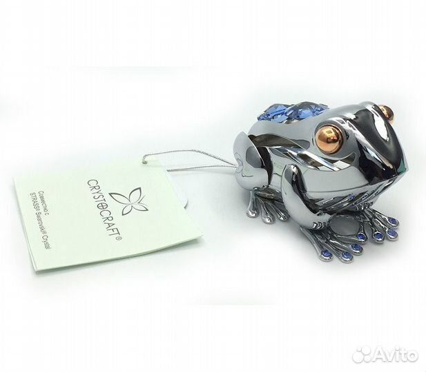 Crystocraft Лягушка с кристаллами Swarovski U0250