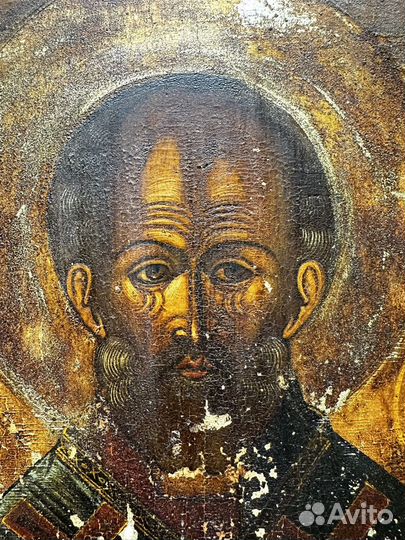 Икона Николай чудотворец угодник 36х30 см