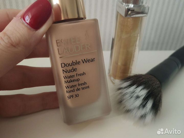 Тональный estee lauder double wear + Кисть N. 1