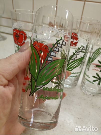 Стаканы.Тонкое стекло. Германия 4 шт