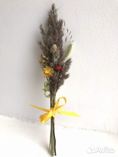 Мини букет из сухоцветов