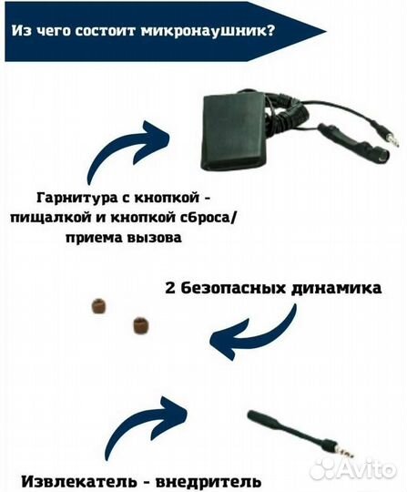 Микронаушник bluetooth(магнитный)