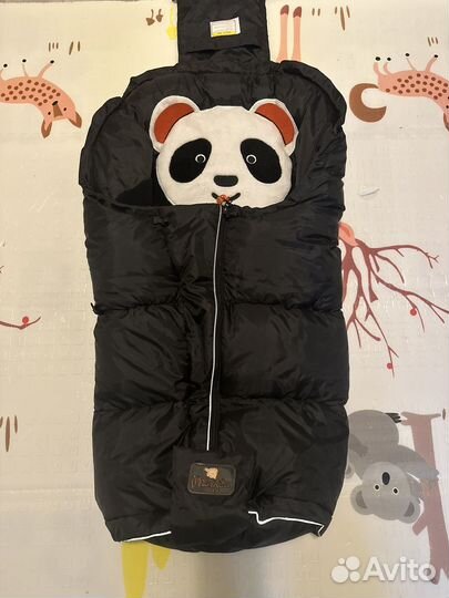 Зимний конверт в коляску mansita panda