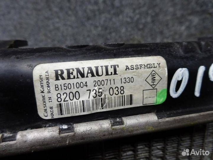 Радиатор основной Dacia Logan рест. 2010