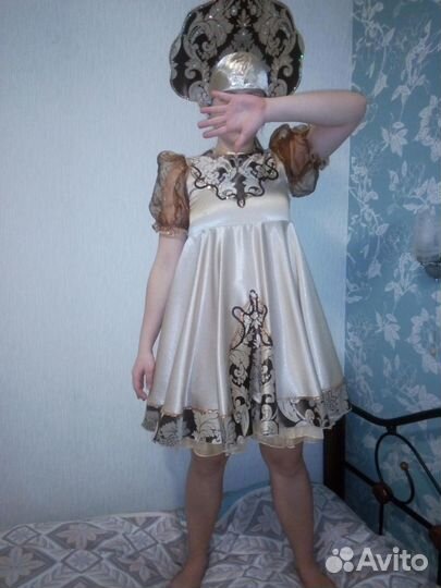 Костюм танцевальный народный для девочки 10-12 лет