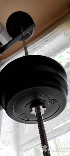 Гантели+Штанга-100+Скамья+Стойка