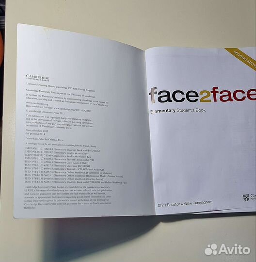 Учебник по английскому языку Face2Face. 2