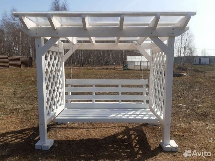 Качель деревянная