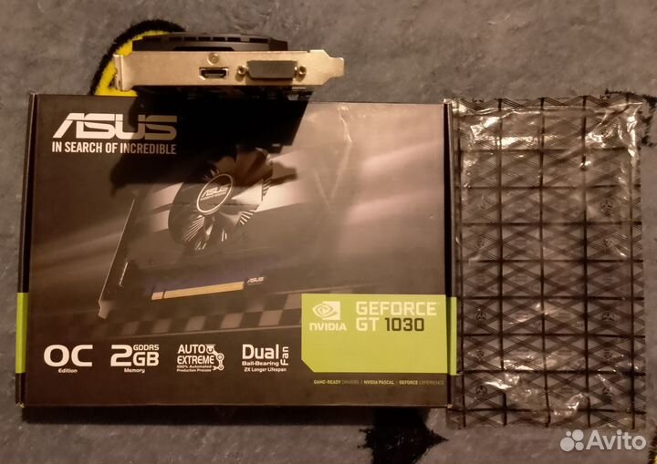 Видеокарта asus Geforce GT 1030