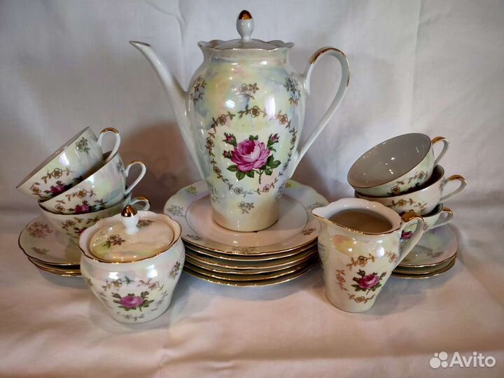 Фарфоровый чайный сервиз гдр