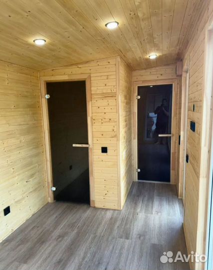 Бани с комнатай отдыха и террасой