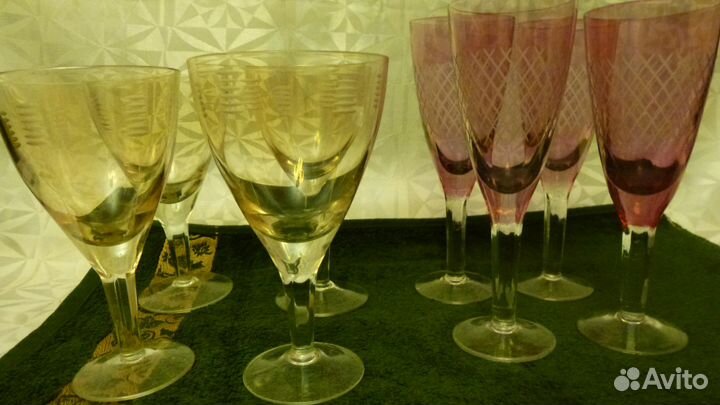 Фужеры и рюмки, хрусталь и стекло времён СССР