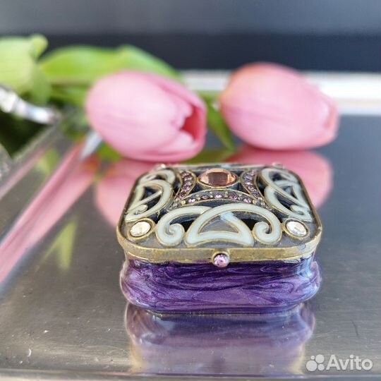 Таблетница эмаль винтаж