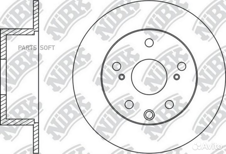 Nibk RN1489 Торм.диск зад