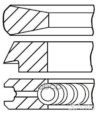 Кольца dm.84.00 STD 3-2-3 1 пор. 0811440000 G