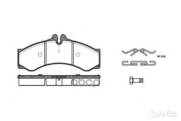 614 00 колодки дисковые п. MB Sprinter 408D/4